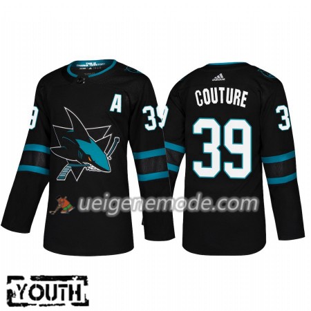 Kinder Eishockey San Jose Sharks Trikot Logan Couture 39 Adidas Alternate 2018-19 Authentic